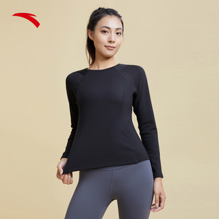 安踏速干衣丨长袖T恤女夏季瑜伽服衣跑步服运动上衣打底衫