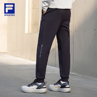 FILA 斐乐 男士针织长裤简约舒适跑步运动裤