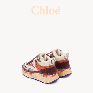 Chloé 蔻依 MOUNTAIN系列 女士低帮休闲鞋 CHC24S996HB206 棕色 39