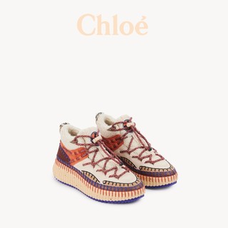 Chloé 蔻依 MOUNTAIN系列 女士低帮休闲鞋 CHC24S996HB206 棕色 39