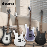 Donner 唐农电吉他DMT-100专业进阶级重金属初学者入门摇滚演奏  月桂木-紫白渐变+音箱1
