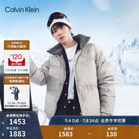 Calvin Klein  Jeans【明星同款】 男女防水防污三防面包羽绒服J400372 PED-奶茶咖 L