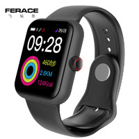 FERACE 飞锐思 健康手表Pro Ferace-D7睿智黑（触控彩屏+睡眠监测+心率监测+支付+Android+IOS通用+运动手环）