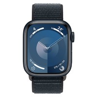 Apple 苹果 Watch Series 9；午夜色铝金属表壳；午夜色回环式运动表带