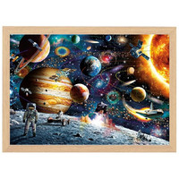 【配实木框】玩具堡拼图成人1000片高难度大颗粒带原木框8岁以上儿童玩具送朋友闺蜜 【配实木框】太空旅客-70x50厘米