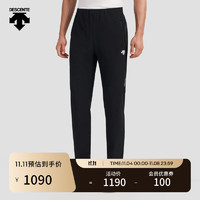 DESCENTE迪桑特 跑步运动男子F360梭织运动长裤秋季 BK-BLACK 2XL(185/92A)