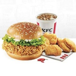 KFC 肯德基 汉堡三件套单人餐 到店券