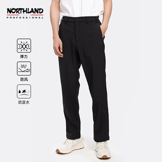 NORTHLAND 诺诗兰 秋冬户外软壳裤防风防寒服保暖运动裤 纯黑色（男） 180 XL