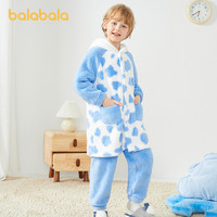 巴拉巴拉 男童睡衣儿童套装秋冬保暖珊瑚绒小童中大童时尚家居服潮