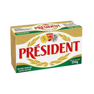 PRÉSIDENT 总统 黄油块 咸味 200g