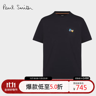 Paul Smith 保罗史密斯（paul smith） 品牌logo字母印花男士圆领黑色T恤M1R-697P-HP3094-79-M