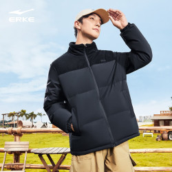 erke鸿星尔克男款羽绒服外套51223401053