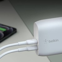 belkin 贝尔金 手机充电器 双Type-C 40W 白色