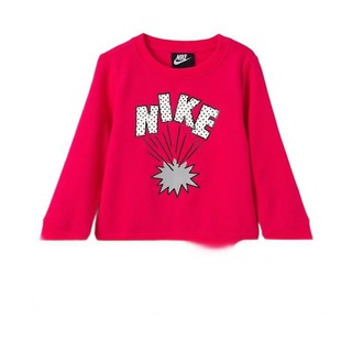 88VIP：NIKE 耐克 秋冬季女童男童儿童小孩长袖宽松圆领套头卫衣上衣