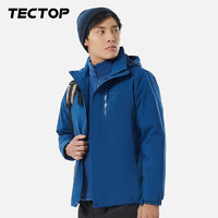 TECTOP 探拓 三合一两件套登山服, 男款铁兰 XL