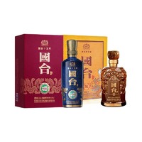 GUOTAI 国台 十五年 500ml/瓶+国台龙酒 500ml/瓶 53%vol 酱香型白酒 礼盒装