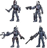 Hasbro 孩之宝 STAR WARS 星球大战任务舰队克隆突击队冲突 2.5 英寸可动人偶 4 件装带多个配件