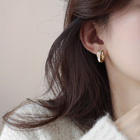 MOEFI 茉妃 S925银针贝母耳钉2023新款爆款高级感耳环气质小众设计耳饰