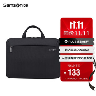 Samsonite 新秀丽 手提电脑包14英寸单肩斜跨包 Samsonite苹果笔记本内胆包BP5黑色