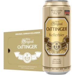 oettinger奥丁格窖藏黄啤酒500ml24罐整箱装德国原装进口