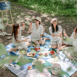 Naturehike 挪客户外 挪客磨毛布原创图案野餐垫户外防潮垫露营野餐布垫子