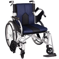 ICHIGO ICHIE 一期一会 日本品牌老人轮椅坐垫加宽（48cm） KC-2蓝色实胎22英寸大轮