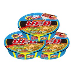 NISSIN 日清食品 日清 方便面 UFO飞碟炒面 虾仁炒面味面 116g*3碗装