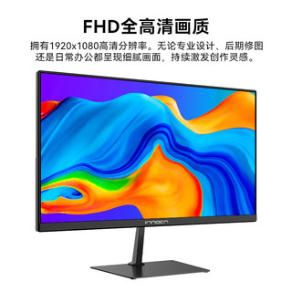 Innocn 联合创新 27英寸 IPS广色域 100Hz 硬件低蓝光护眼 Type-C接口 可壁挂 节能办公电脑显示器 27D1F