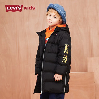 Levi's 李维斯 童装男童中长款羽绒服冬季儿童加厚保暖上衣外套