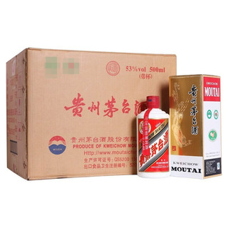 茅台（MOUTAI）2019年 飞天 酱香型白酒 53度 500ml*12 整箱装