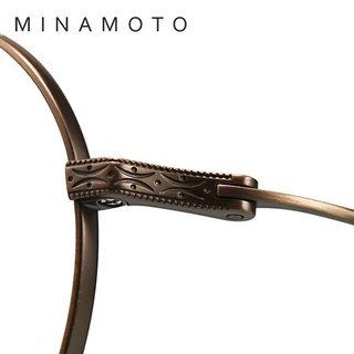 夏蒙眼镜源系列简约复古钛合金光学眼镜架日本近视眼镜框MN31013 LG-银色