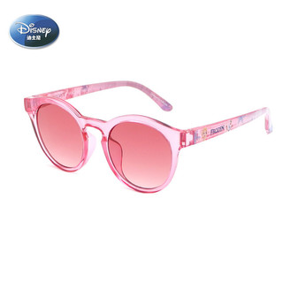 PLUS会员：Disney 迪士尼 儿童太阳镜男女儿童墨镜小孩防紫外线儿童眼镜  C4浅粉框 浅粉