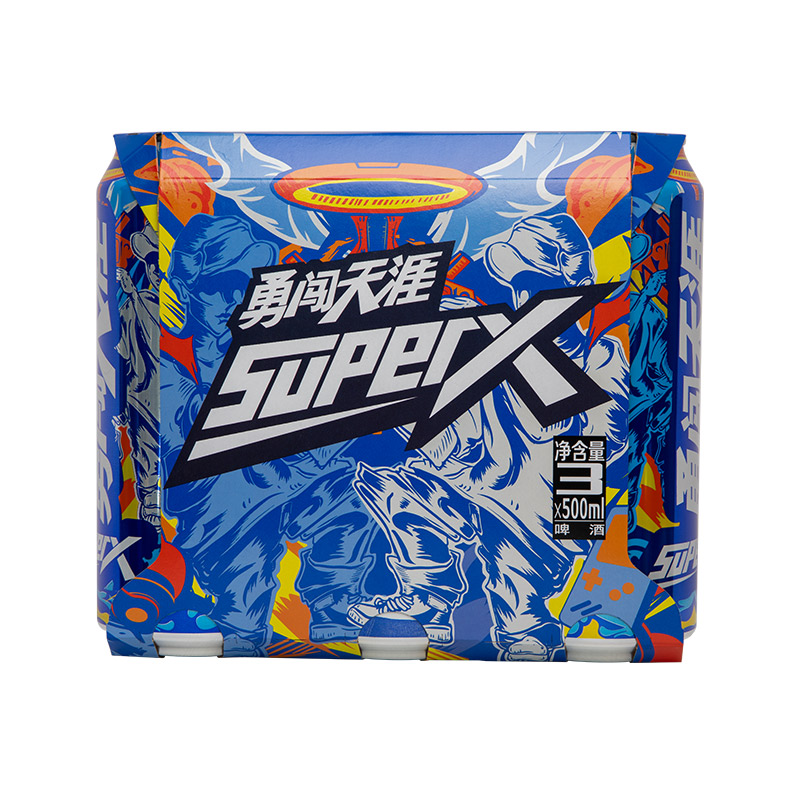 啤酒勇闯天涯SuperX500ml*3听/组