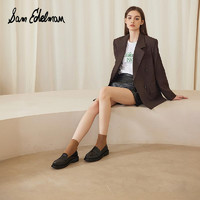 Sam Edelman 冬圆头牛皮一脚蹬乐福鞋平底单鞋女CELIA