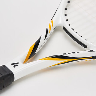 KAWASAKI 川崎 网球拍碳素成人专业初学单拍T-23 白色（已穿线含3网球1手胶）