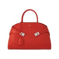 Salvatore Ferragamo 菲拉格慕 HUG系列 女士牛皮手提包 766592 红色 中号