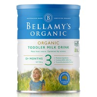 BELLAMY'S 贝拉米 [有效期2025年6月后]原装进口澳洲Bellamy’s贝拉米婴幼儿有机奶粉3段900g(1-3岁)进口儿童奶粉