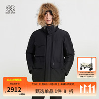 【陈坤同款】/可隆 KOLON SPORT羽绒服 男子冬季户外ANTARCTICA戈尔防风防泼水鹅绒服 LHDJ2WT585-BL 黑 180/XL