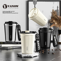 Vanow 英国Vanow咖啡保温杯2023新款男士女便携陶瓷内胆马克随行水杯子