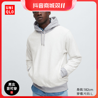 抖音超值购：UNIQLO 优衣库 男女拼色连帽卫衣 457087