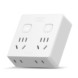 delixi德力西cd98z86型转换插座分控款2位5孔2位2孔