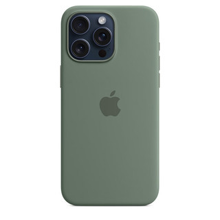 Apple 苹果 iPhone 15 Pro Max  MagSafe 硅胶保护壳 - 松柏绿色  保护套 手机套 手机壳