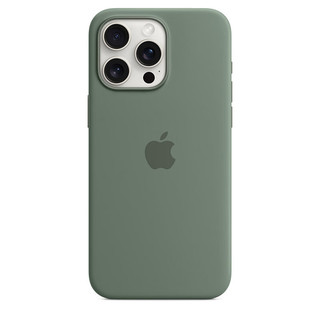 Apple 苹果 iPhone 15 Pro Max  MagSafe 硅胶保护壳 - 松柏绿色  保护套 手机套 手机壳