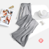 【纯色简约休闲裤】装女士时尚显瘦松紧腰阔腿裤子