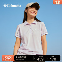 哥伦比亚（Columbia） 户外夏季女子城市户外时尚翻领POLO衫休闲T恤AR1470 568(尺码偏小 拍大一码) L(165/88A)