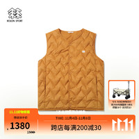 KOLON SPORT/可隆马甲 男子户外轻量(SOTSOT)马夹 LHDV3WTK73-AR 琥珀黄 165/S