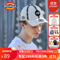 dickies联名款棒球帽 男女同款印花休闲帽子 DK008976 米灰色 可调节