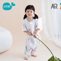 米乐鱼儿童户外露营呼吸四层睡袋宝宝防踢被分腿中大童恒温睡袋厚抱被 灰树叶虎【四层】 100