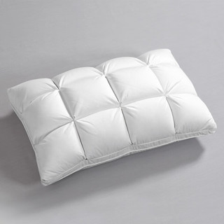 PLUS会员：富安娜 羽绒枕头芯 80S长绒棉&95白鹅绒枕+睡眠博士 儿童乳胶枕