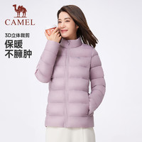 一夜入冬：CAMEL 骆驼 男女款立领短款羽绒服 J1W1PN139